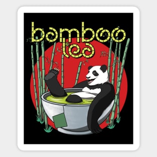 Bamboo Tea Drinker Panda Magnet